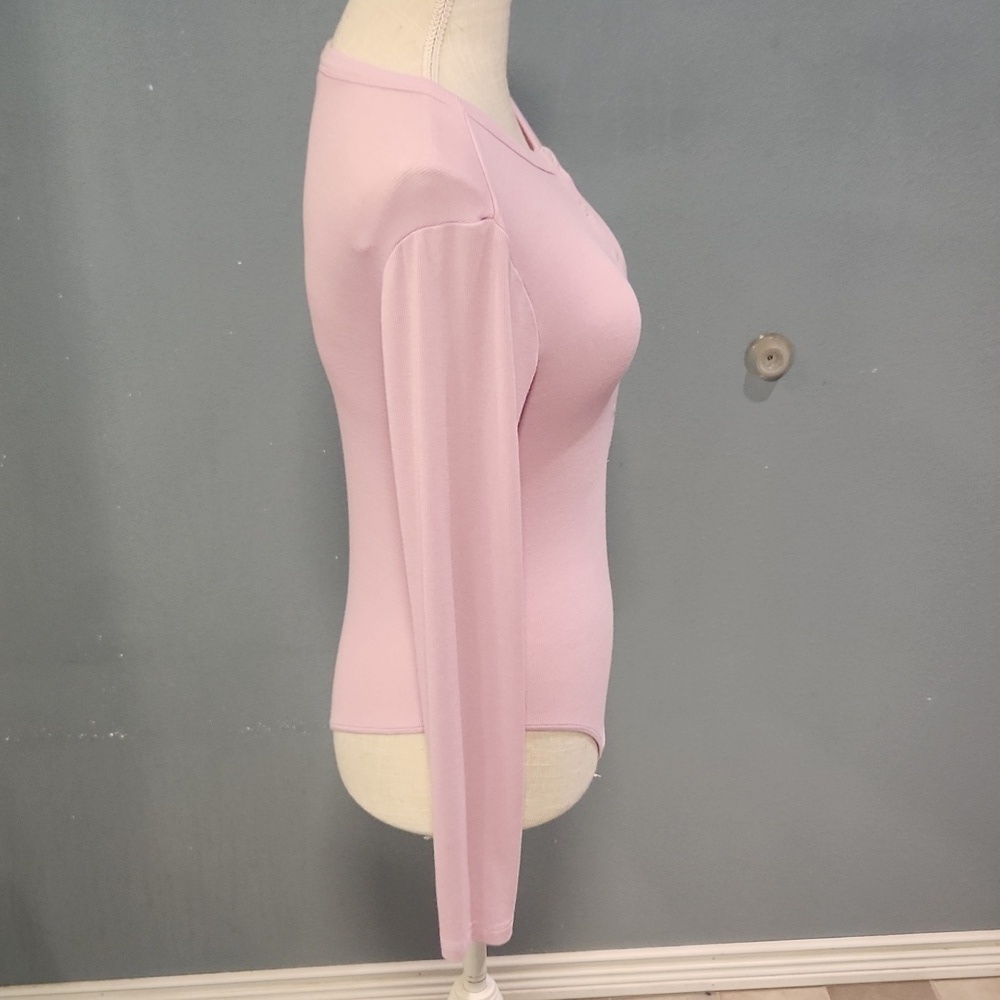 Victoria's Secret Henley Button Down Body Suit Modal Cotton Balletcore Coquette - Picture 6 of 9